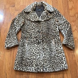 Enjoy Fur Woman’s Size Small Lined Coat Button Down Collared Interior pocket